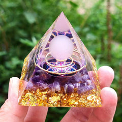 Moon Magic Healing Crystals Orgonite Energy Stone Crystal Pyramid
