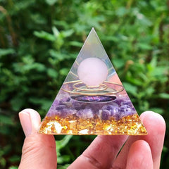 Moon Magic Healing Crystals Orgonite Energy Stone Crystal Pyramid