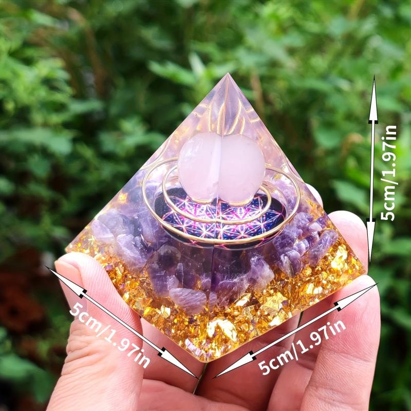 Moon Magic Healing Crystals Orgonite Energy Stone Crystal Pyramid