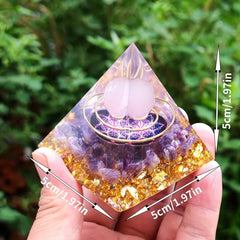 Moon Magic Healing Crystals Orgonite Energy Stone Crystal Pyramid