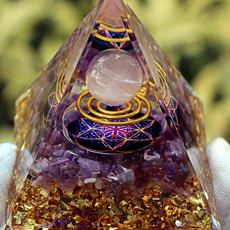 Moon Magic Healing Crystals Orgonite Energy Stone Crystal Pyramid