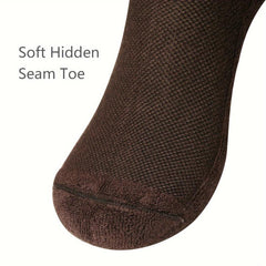 6 Pairs Bamboo Ankle Socks Moisture Wicking Soft Cushioned Sole Seamless Toe