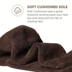 6 Pairs Bamboo Ankle Socks Moisture Wicking Soft Cushioned Sole Seamless Toe