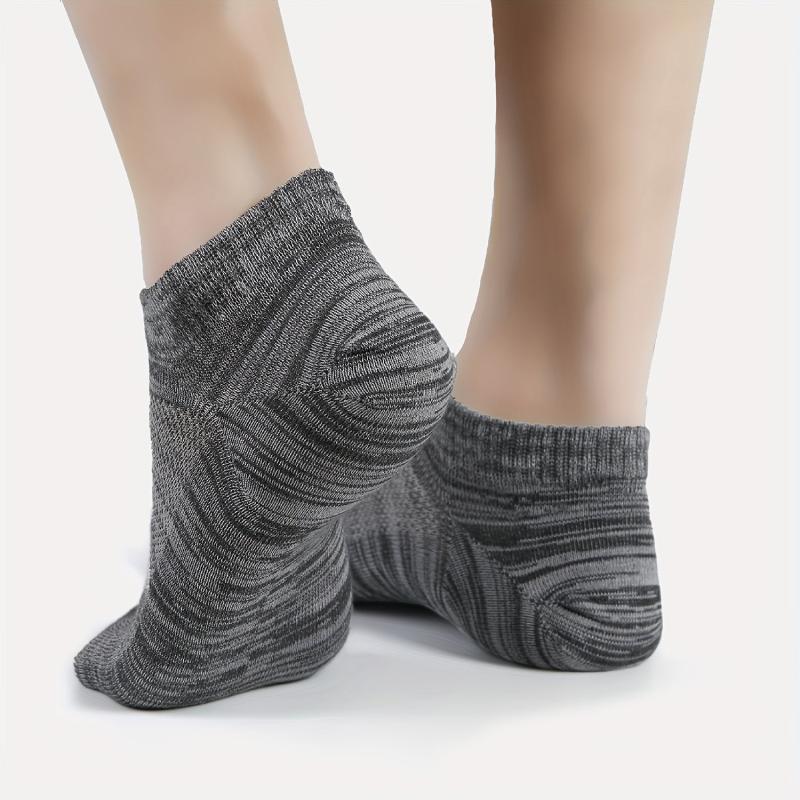 6Pairs Bamboo Flat Knit Ankle Low Cut Socks Men's Soft Moisture Wicking Socks