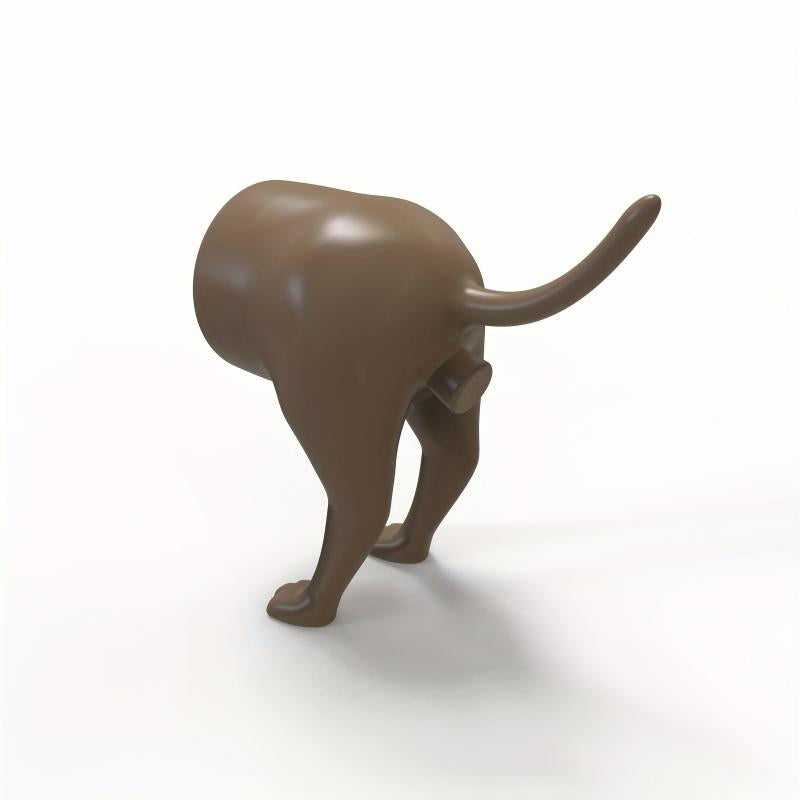 Dog Toothpaste Cover Funny Pooping Dog Butt Topper