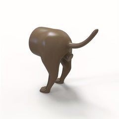 Dog Toothpaste Cover Funny Pooping Dog Butt Topper