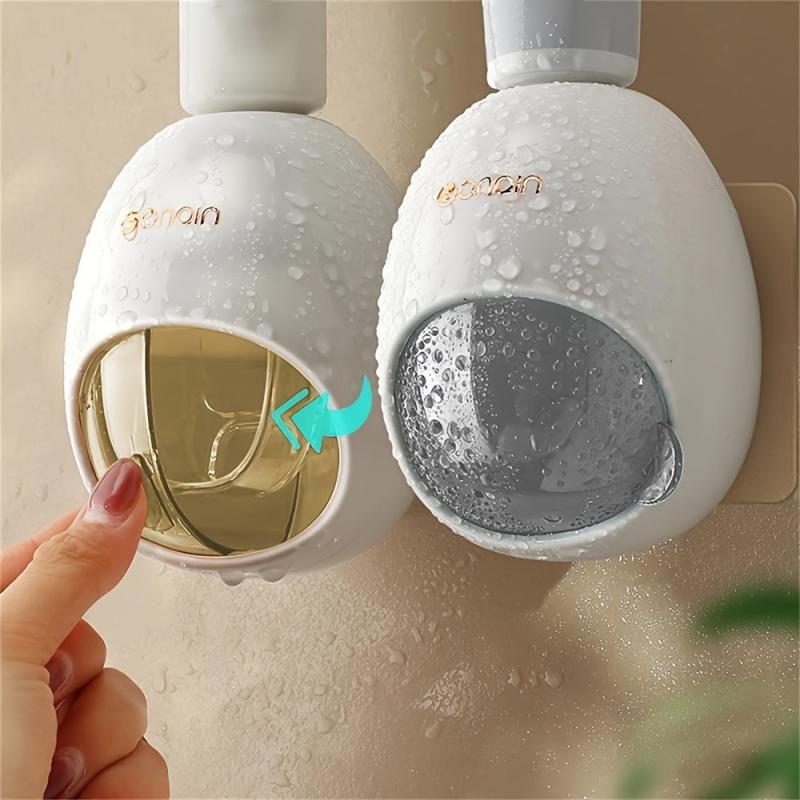 Toothpaste Squeezer Toothpaste Rack No Punching Wall Mounted Toilet Storage Rack