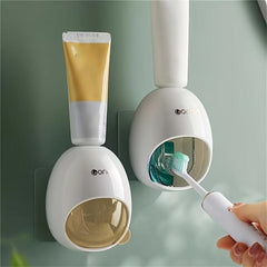 Toothpaste Squeezer Toothpaste Rack No Punching Wall Mounted Toilet Storage Rack
