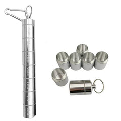 7 Grids Weekly Metal Pill Case Organizer