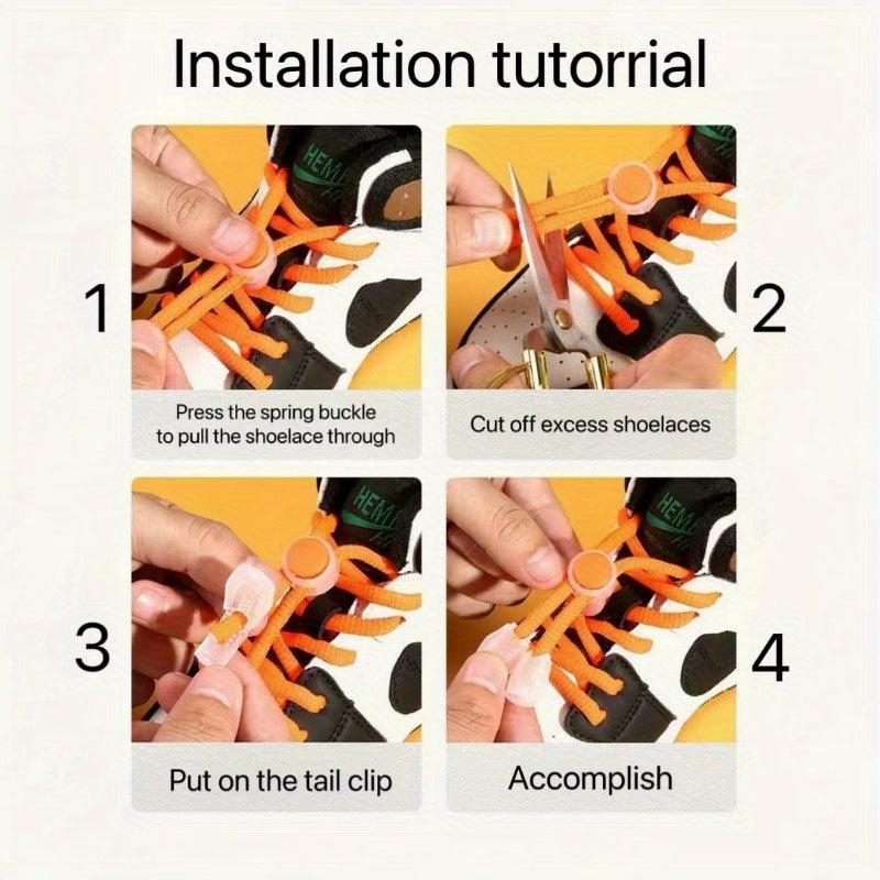 Lazy Shoelace Buckle Elastic Non-slip Adjustable Plastic Buckle