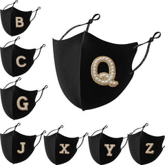 Sparkling Rhinestone Cloth Mask for All Occasions
