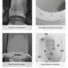 10pcs Disposable Toilet Mat Travel Hotel Toilet Seat Cover Set