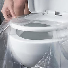 10pcs Disposable Toilet Mat Travel Hotel Toilet Seat Cover Set