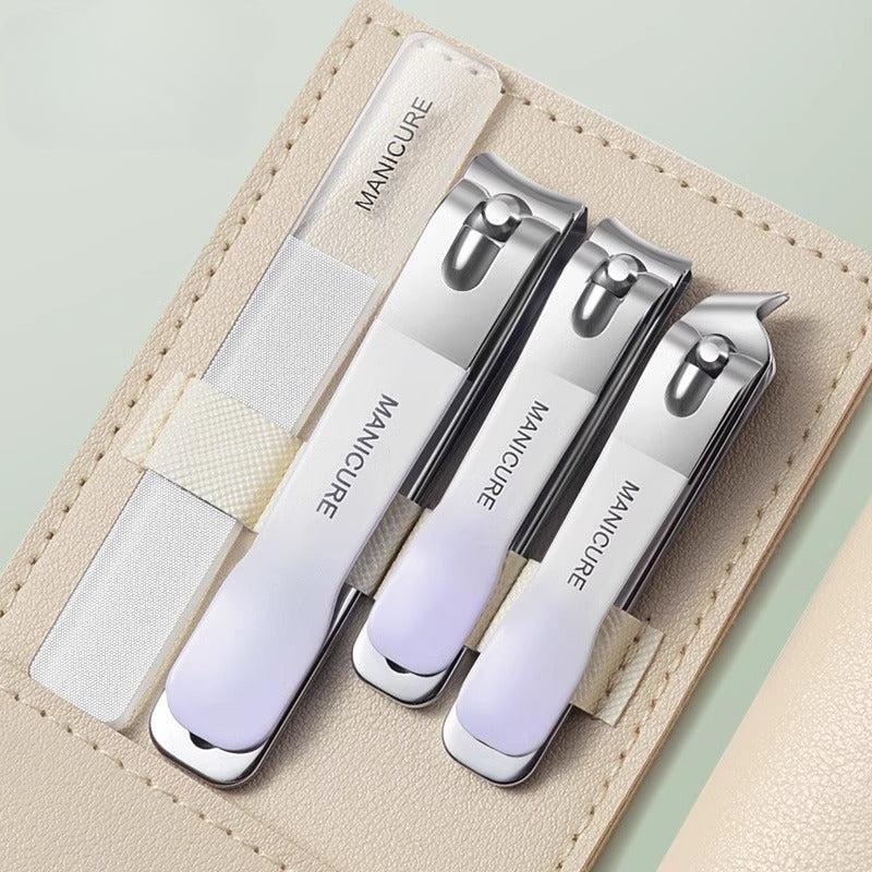 4pcs High-end Nail Clipper Set for Household and Pedicure R9195