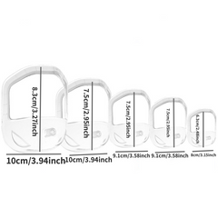 5pcs Men's Styling Kit Mustache Comb Hair Brush & Beard Shaping Template