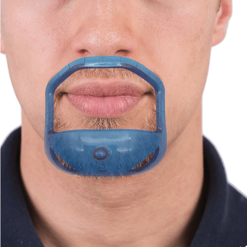 5pcs Men's Styling Kit Mustache Comb Hair Brush & Beard Shaping Template