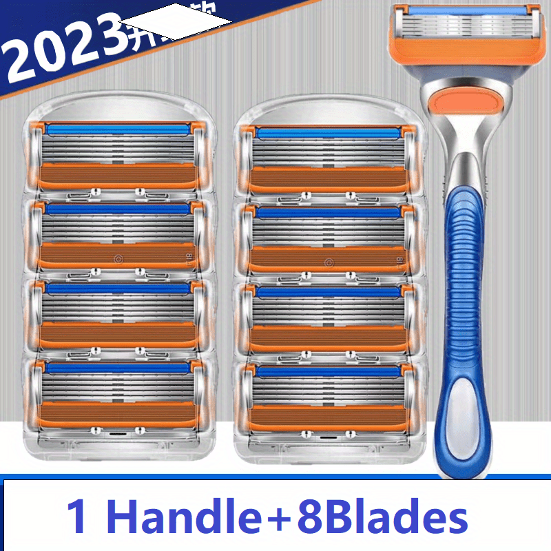 5-Layer Blades Razor for Men with Dual Lubrication and Trimmer