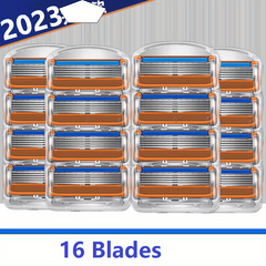 5-Layer Blades Razor for Men with Dual Lubrication and Trimmer
