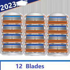 5-Layer Blades Razor for Men with Dual Lubrication and Trimmer