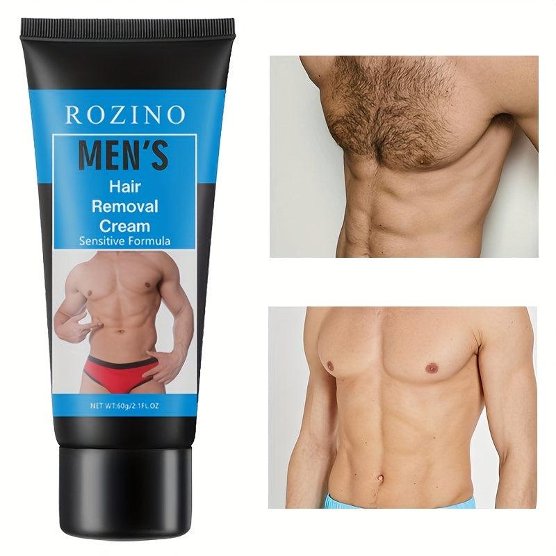 Men's Hair Removal Cream for Facial Leg Armpit Hair Painless Long lasting