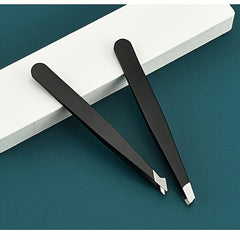 Professional Tweezers Set for Eyebrows Precision Hair Removal with Storage Bag