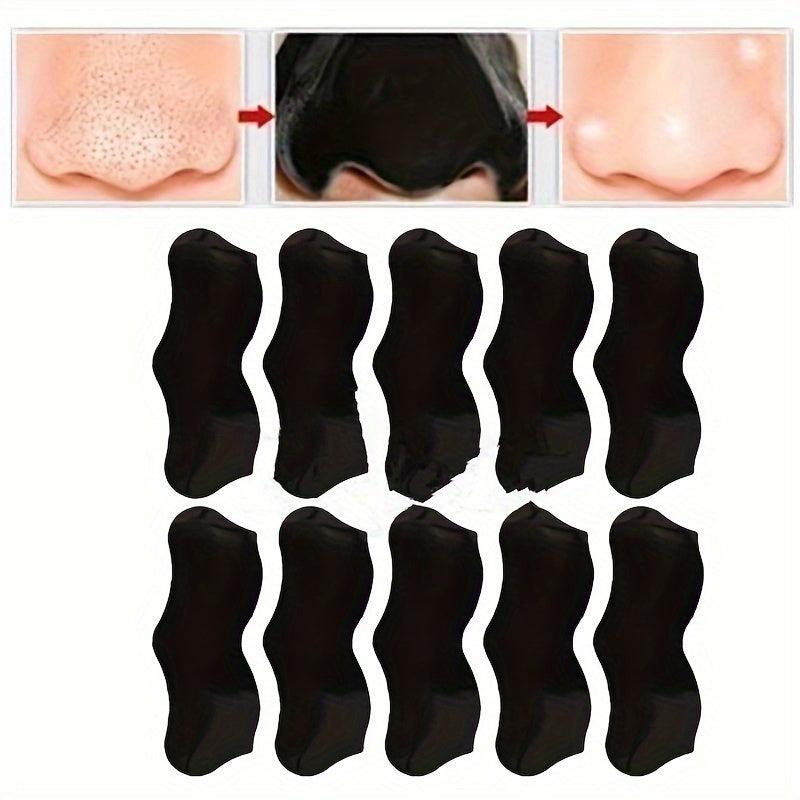 10PCS Deep Cleansing Nose Strips + Nasal Spot Facial Dot Stickers