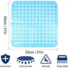 Silicone Bathroom Foot Massage Pad Anti Skid Shower Mat