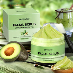 Organic Avocado & Green Tea Facial Scrub Exfoliator