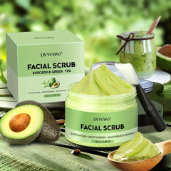 Organic Avocado & Green Tea Facial Scrub Exfoliator