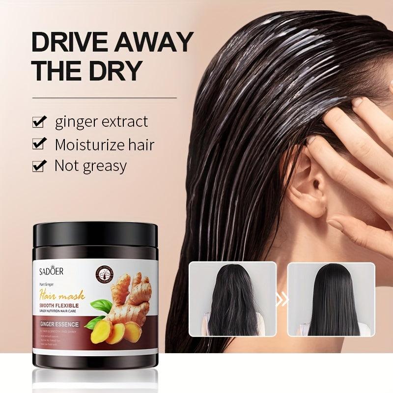 Ginger Essence Hair Serum Thicker Stronger Hair Men Women Nourish Regrow