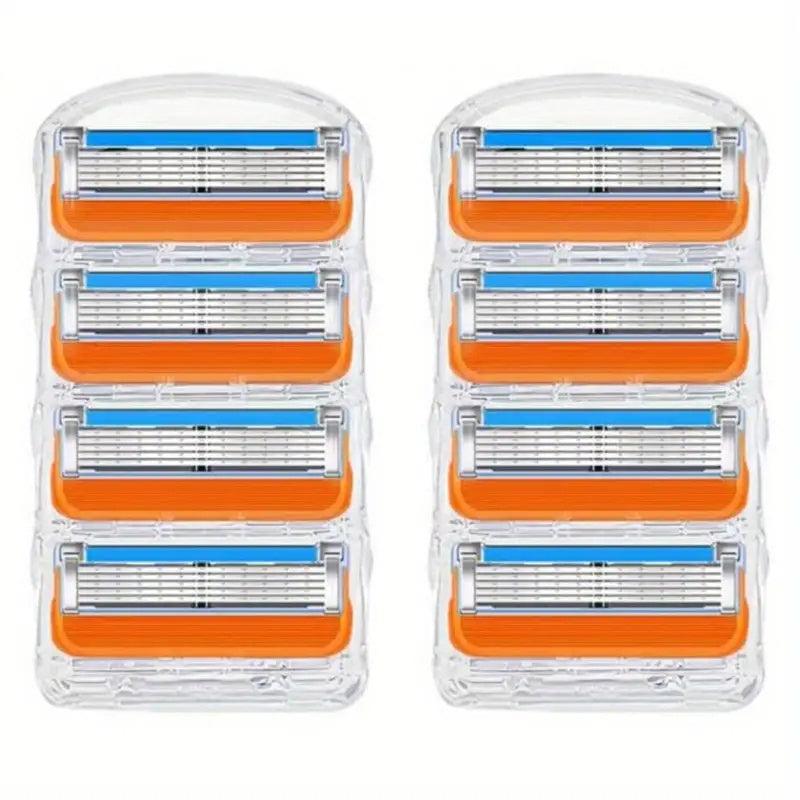 5 Layer Razor Blades 8 Replacement Blades Vintage Wet Shaving Safety Razor