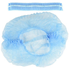 100pcs Disposable Caps 21 inch Hairnet Elastic Dust Cap Kitchen Head Cover
