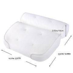 Non Slip Bath Pillow With Suction Cups Neck Back Support Headrest Pillow