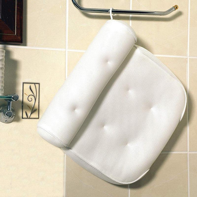Non Slip Bath Pillow With Suction Cups Neck Back Support Headrest Pillow