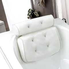 Non Slip Bath Pillow With Suction Cups Neck Back Support Headrest Pillow