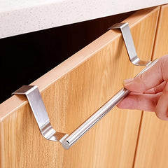 Stainless Steel Towel Rack Punch Hanging Door Back Rack Shelf Hanger