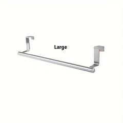 Stainless Steel Towel Rack Punch Hanging Door Back Rack Shelf Hanger