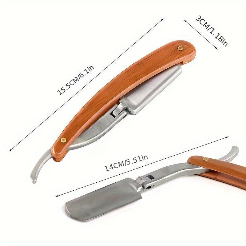 Vintage Barber Blade Shaver For Men Zinc Alloy Shaving Throat Straight Cut