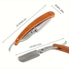 Vintage Barber Blade Shaver For Men Zinc Alloy Shaving Throat Straight Cut