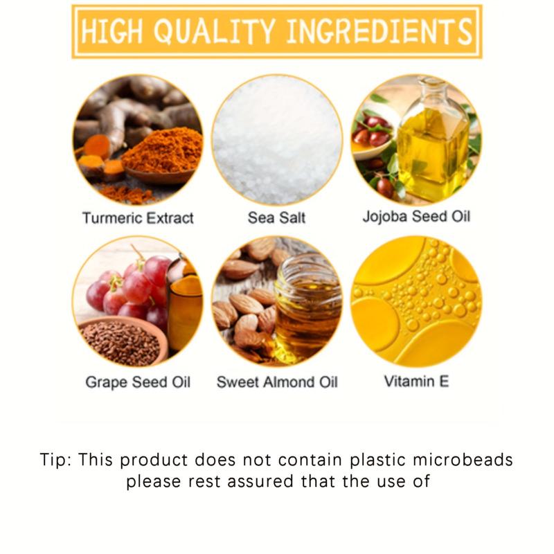 100g Turmeric Body Scrub Cleans Skin Dirt Melanin Moisturizing Skin