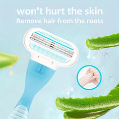 3-Layer Women's Shaving Set with Replaceable Blades & Lube Strip