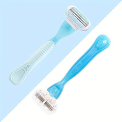 3-Layer Women's Shaving Set with Replaceable Blades & Lube Strip
