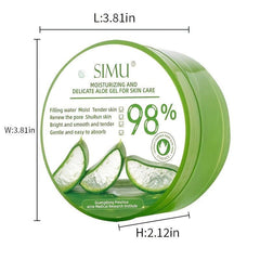 Aloe Gel Moisturizer for Delicate Skin Care