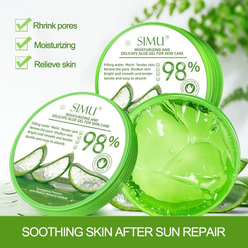 Aloe Gel Moisturizer for Delicate Skin Care