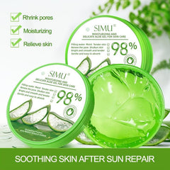 Aloe Gel Moisturizer for Delicate Skin Care