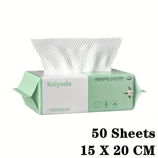 100 Disposable Face Towels Travel Makeup Wipes Cleansing Towels