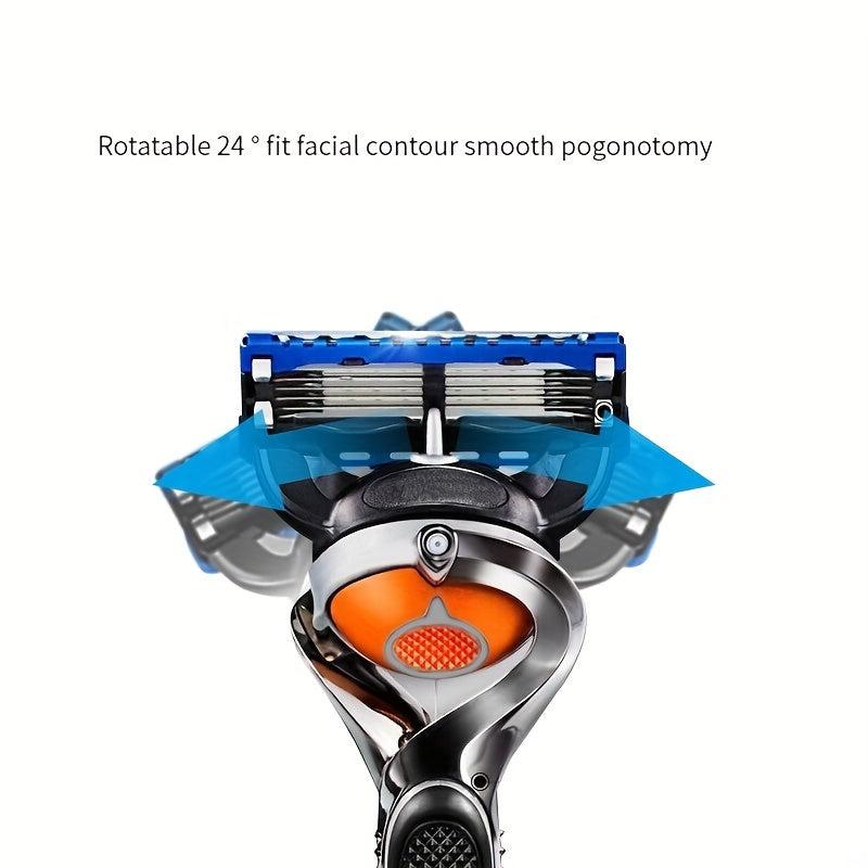 Classic 5-Layer Stainless Steel Manual Razor for Men