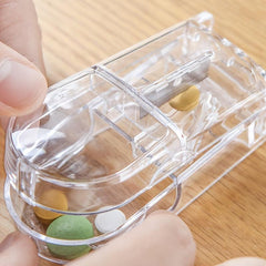 Pill Cutter Box Pill Storage Box Small Portable Pill Box