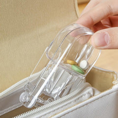 Pill Cutter Box Pill Storage Box Small Portable Pill Box