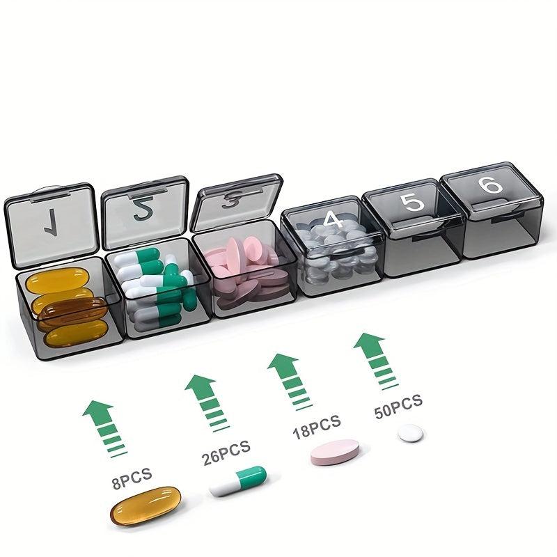 Monthly Pill Storage Box 30 Grid Travel Vitamin Fish Box G414